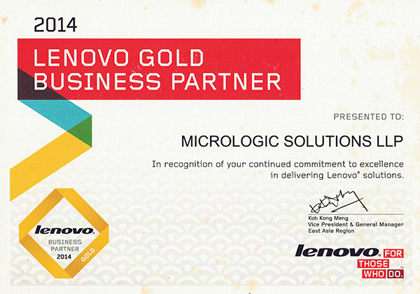 Lenovo Partner Certification 2014